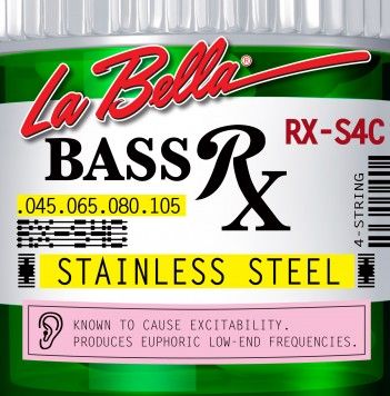 Комплект струн для бас-гитары La Bella RX-S4C RX – Stainless
