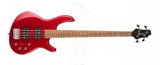 Бас-гитара, красная, Cort Action-HH4-BRM Action Series