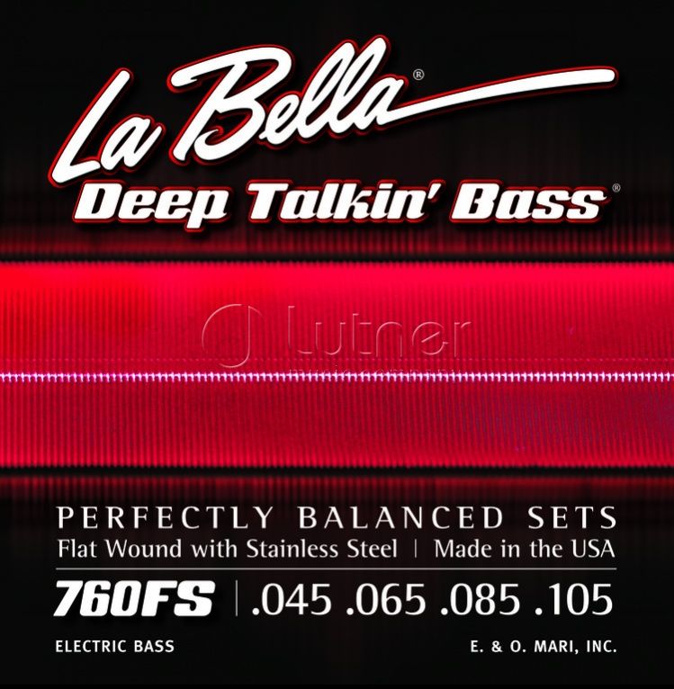 Комплект струн для 4-струнной бас-гитары La Bella 760FS