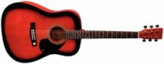 Акустическая гитара Tenson D1 Dreadn Redburst F501.304