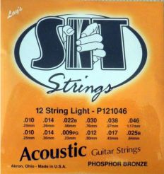Струны для 12-струнной акустической гитары Sit Phosphor bronze  P121046