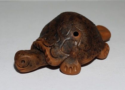 Свистулька маленькая Черепаха, Керамика Щипановых SM09