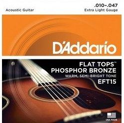 Струны для акустической гитары D'Addario EFT15 Extra Light 10-47