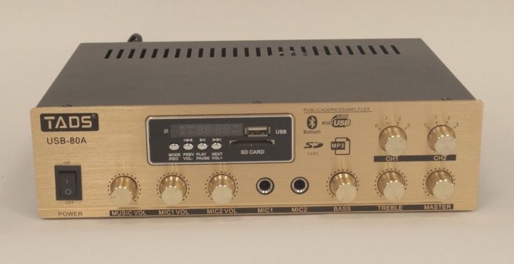 Усилитель мощности трансляционный 80Вт TADS DS-80A
