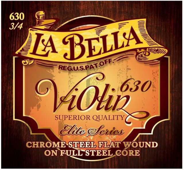 Комплект струн для скрипки размером 3/4, сталь, La Bella 630-3/4