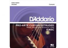 Струны для укулеле концерт D'Addario EJ65C