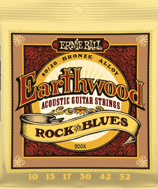 Струны для акустической гитары Earthwood ERNIE BALL 2008