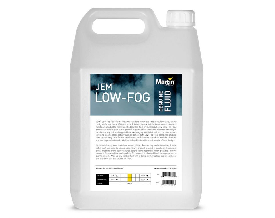 Жидкость для генераторов тяжелого дыма Martin JEM Low-Fog Fluid