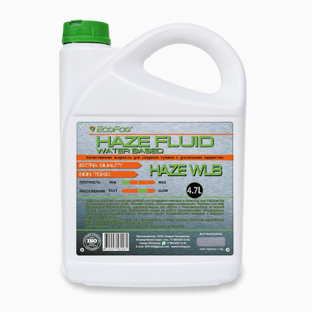 Жидкость тумана для HAZE-машин, 4,7л EcoFog EF-HAZE-WLB