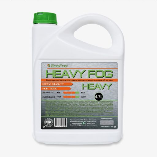 Жидкость для дым машин, 4,7л EcoFog EF-Heavy