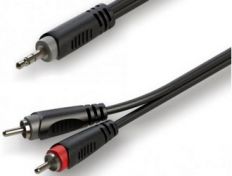 Аудио кабель Roxtone RAYC150/3 (YCC035/3) Jack stereo 3,5mm - 2 x RCA male