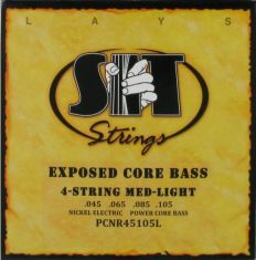 Струны для бас-гитары Sit Bass Power Wound Exposed Core Nickel PCNR45105L