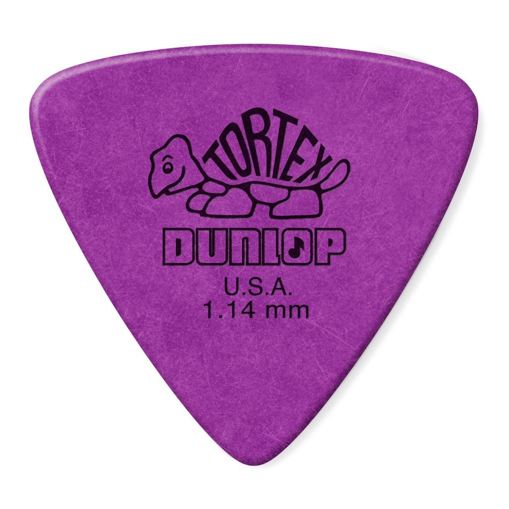 Медиатор, толщина 1,14мм, треугольные, Dunlop 431P1.14 Tortex Triangle