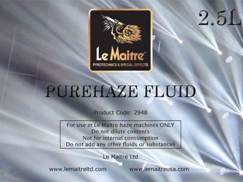 Жидкость для генераторов тумана LE MAITRE PUREHAZE FLUID, 2.5L (ex- NEUTRON HAZER FLUID 2.5L)