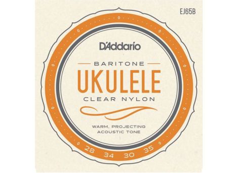 Комплект струн для укулеле баритон посеребренные D'Addario EJ65B Pro-Arte