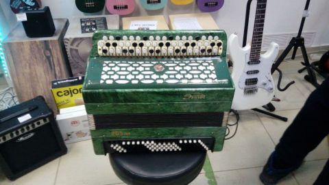 Баян Этюд 205м зелёный 55х100-II