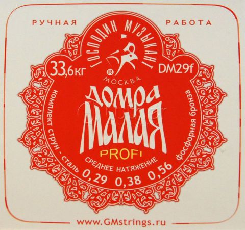 Комплект струн для домры малой Господин Музыкант DM29F Profi