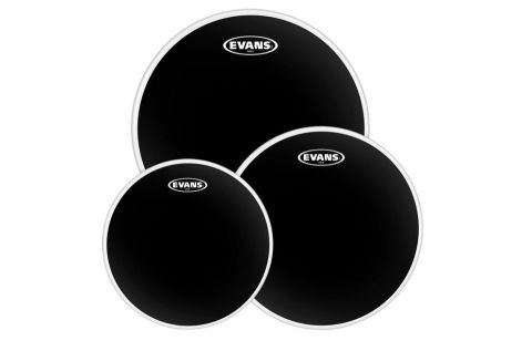 Набор пластика для том барабана 10/12/14 Evans ETP-CHR-F Black Chrome Fusion