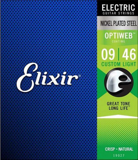 Комплект струн для электрогитары Elixir 19027 Optiweb
