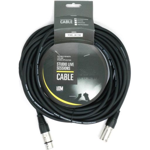 Микрофонный моно кабель LEEM NML-30, 9м