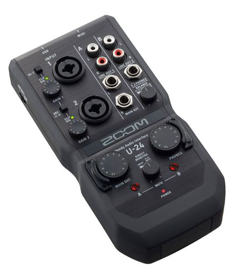 Ручной аудиоинтерфейс Zoom U-24